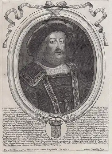 Childebert IIe., Roy de France... - Childebert III. (678/679-711) König der Franken King of the Franks Merowin