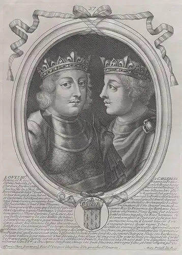 Louis IIIe, et Carloman... - Louis III of France Ludwig III. (863-882) Carloman II Karlmann II (866-884) King