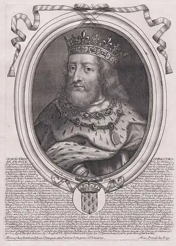Clovis I Roy de France... - Clovis I (c. 466-511) König der Franken King of the Franks Portrait