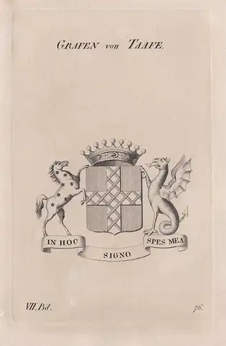 Grafen von Taafe. - Taaffe Wappen Adel coat of arms Heraldik heraldry