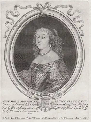Anne Marie Martinozzi Princesse de Conty... - Anna Maria Martinozzi (1637-1672) Bourbon Conti Sang Portrait