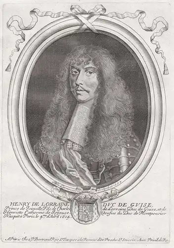 Henry de Lorraine duc de Guise... - Henri II de Lorraine, duc de Guise (1614-1664) archbishop of Reims Portrai
