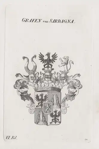 Grafen von Sardagna - Wappen Adel coat of arms Heraldik heraldry