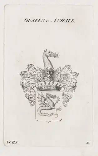 Grafen von Schall - Wappen Adel coat of arms Heraldik heraldry