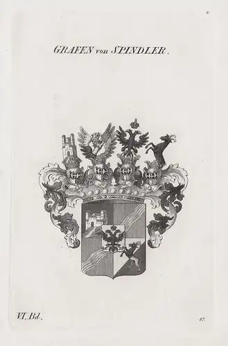 Grafen von Spindler - Wappen Adel coat of arms Heraldik heraldry