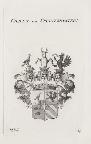 Grafen von Sprintzenstein - Sprinzenstein Wappen Adel coat of arms Heraldik heraldry