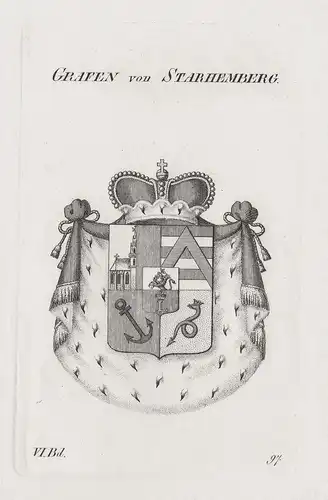 Grafen von Starhemberg - Wappen Adel coat of arms Heraldik heraldry