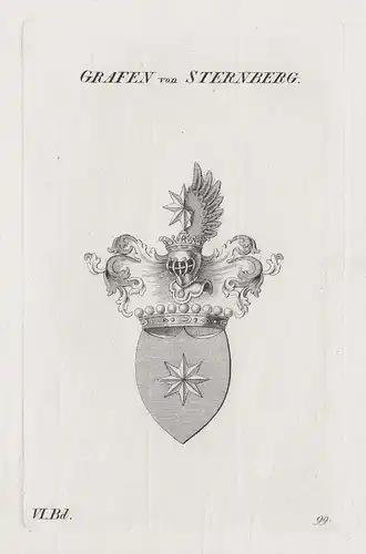 Grafen von Sternberg - Wappen Adel coat of arms Heraldik heraldry