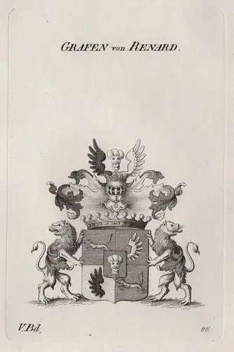 Grafen von Renard - Wappen Adel coat of arms Heraldik heraldry