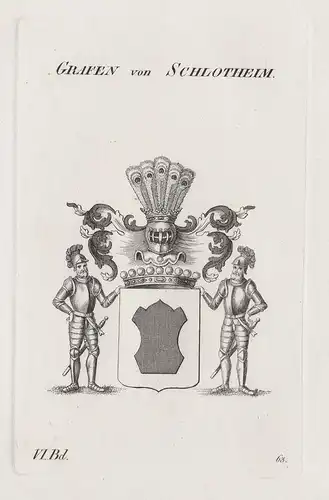 Grafen von Schlotheim - Wappen Adel coat of arms Heraldik heraldry