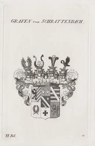 Grafen von Schrattenbach - Schrattenbach Wappen Adel coat of arms Heraldik heraldry
