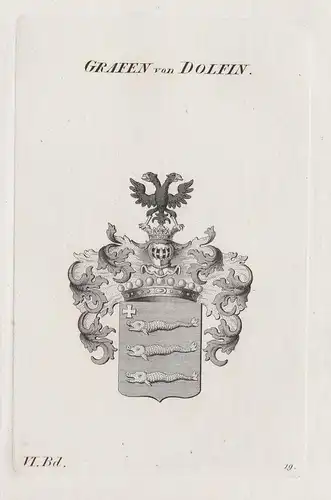 Grafen von Dolfin - Dolfin Delfino Delfin Wappen Adel coat of arms Heraldik heraldry