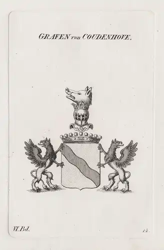 Grafen von Coudenhove - Wappen Adel coat of arms Heraldik heraldry