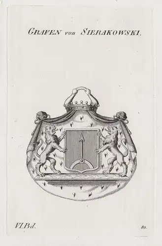 Grafen von Sierakowski - Wappen Adel coat of arms Heraldik heraldry