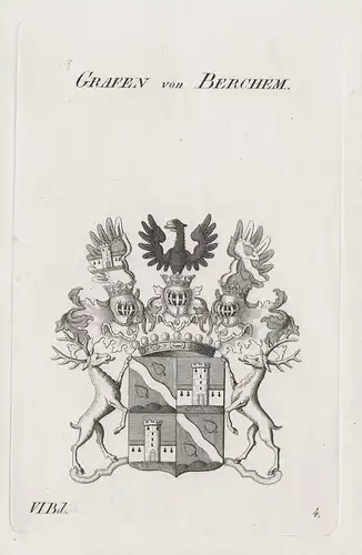 Grafen von Berchem - Wappen Adel coat of arms Heraldik heraldry