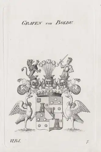 Grafen von Boldu - Wappen Adel coat of arms Heraldik heraldry
