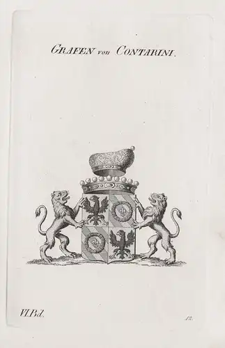 Grafen von Contarini - Wappen Adel coat of arms Heraldik heraldry