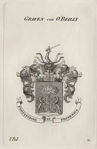 Grafen von O'Reilly - Wappen Adel coat of arms Heraldik heraldry