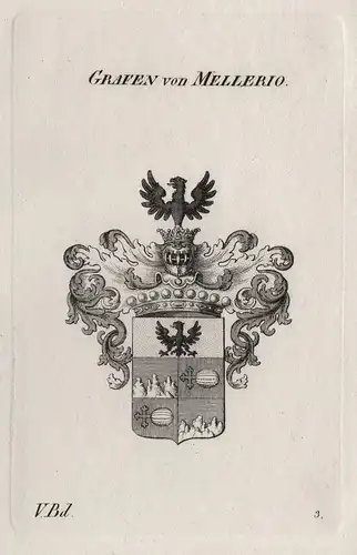 Grafen von Mellerio - Wappen Adel coat of arms Heraldik heraldry