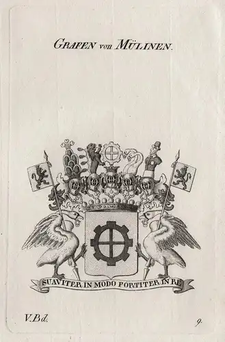 Grafen von Mülinen - Wappen Adel coat of arms Heraldik heraldry