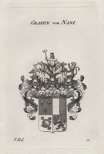 Grafen von Nani - Wappen Adel coat of arms Heraldik heraldry