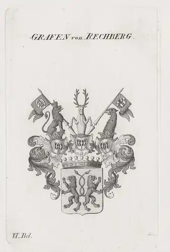 Grafen von Rechberg - Wappen Adel coat of arms Heraldik heraldry