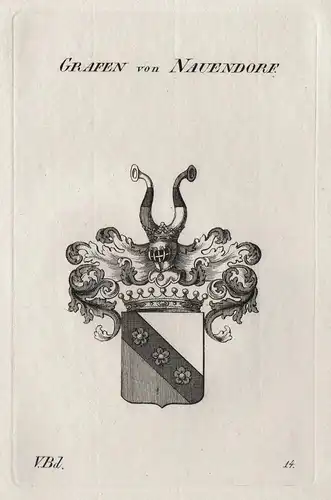 Grafen von Nauendorf - Wappen Adel coat of arms Heraldik heraldry