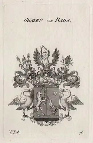 Grafen von Rada - Wappen Adel coat of arms Heraldik heraldry