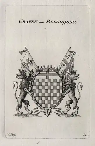 Grafen von Belgiojoso - Belgiojoso Belgioioso Wappen Adel coat of arms Heraldik heraldry