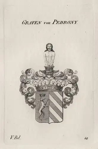 Grafen von Pedrony. - Wappen Adel coat of arms Heraldik heraldry