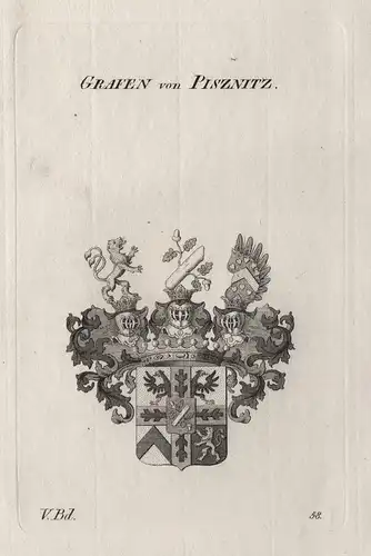 Grafen von Pisznitz - Wappen Adel coat of arms Heraldik heraldry