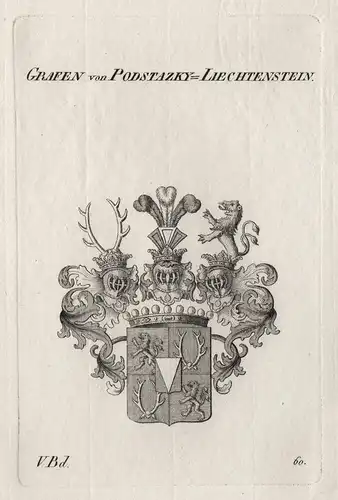 Grafen von Podstazky-Liechtenstein - Podstatzky-Liechtenstein Wappen Adel coat of arms Heraldik heraldry