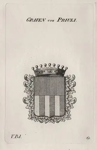 Grafen von Priuli - Wappen Adel coat of arms Heraldik heraldry