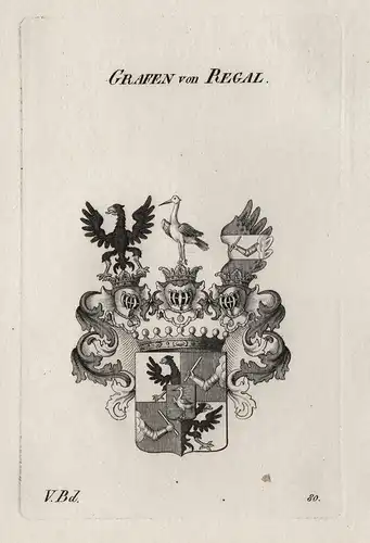 Grafen von Regal - Wappen Adel coat of arms Heraldik heraldry