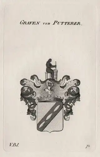 Grafen von Putterer - Wappen Adel coat of arms Heraldik heraldry