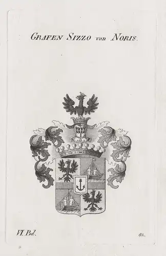 Grafen Sizzo von Noris - Wappen Adel coat of arms Heraldik heraldry