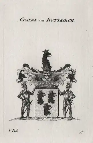 Grafen von Rottkirch - Rothkirch Wappen Adel coat of arms Heraldik heraldry