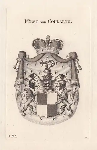 Fürst von Collalto. - Wappen Adel coat of arms Heraldik heraldry