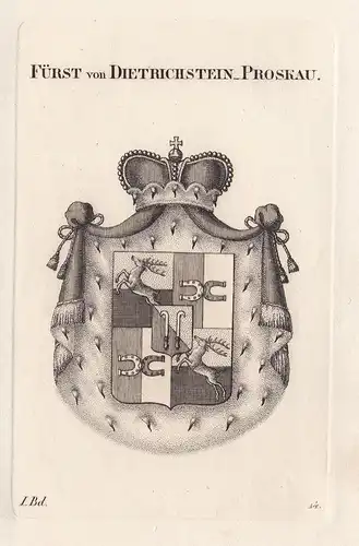 Fürst von Dietrichstein_Proskau. - Dietrichstein-Proskau Wappen Adel coat of arms Heraldik heraldry