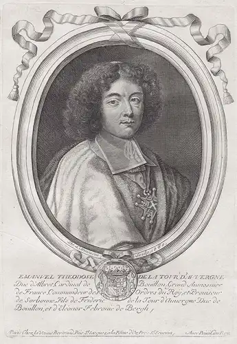 Emanuel Theodose de la Tour d'Auvergne... - Emmanuel-Theodose de la Tour d'Auvergne (1643-1715) cardinal Bouil
