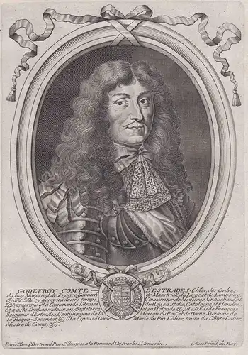 Godefroy Comte d'Estrades... - Godefroi d'Estrades (1607-1686) Bordeaux Nouvelle-France Portrait
