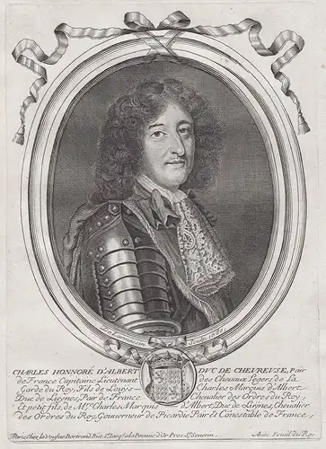 Charles Honnoré d'Albert duc de Chevreuse... - Charles Honore d'Albert (1646-1712) Chevreuse Luynes Portrait