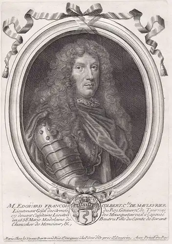 M. Edouard Francois Colbert... - Edouard-Francois Colbert (1633-1696) comte Maulevrier lieutenant-general Port