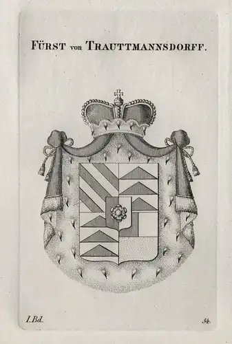 Fürst von Trauttmannsdorff - Trauttmansdorff Trautmansdorf Trauttmansdorf Wappen Adel coat of arms Heraldik he