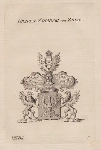 Grafen Zdiarski von Zdiar. -  Zdiarski Zdiar Wappen Adel coat of arms Heraldik heraldry