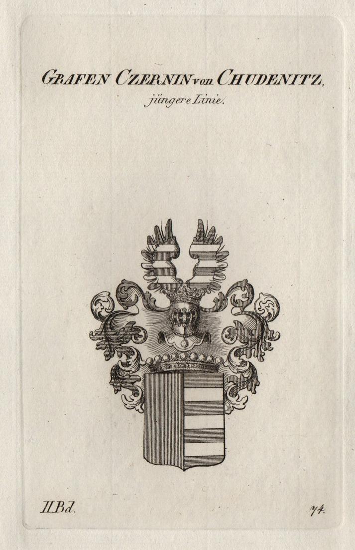 Grafen Czernin von Chudenitz jüngere Linie. Czernin von Chudenitz