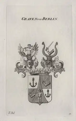 Grafen von Deblin - Deblin Wappen coat of arms Heraldik heraldry