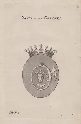 Grafen von Batassa. - Wappen Adel coat of arms Heraldik heraldry