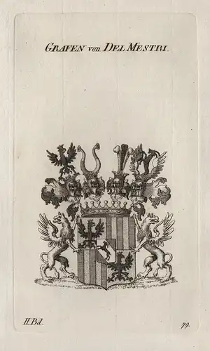 Grafen von Del Mestri - Del Mestri Wappen coat of arms Heraldik heraldry
