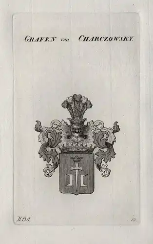 Grafen von Charczowsky - Charczowski Wappen coat of arms Heraldik heraldry
